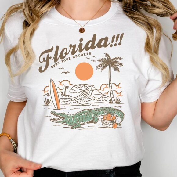 Florida Bury Your Regrets T-Shirt - Picture 1 of 1